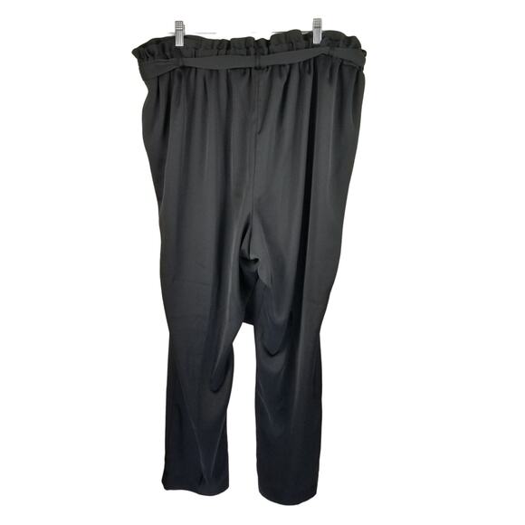 Lane Bryant Black Ruffle Waist Belted Women's Dress Pants Sz 20 - Picture 4 of 5
